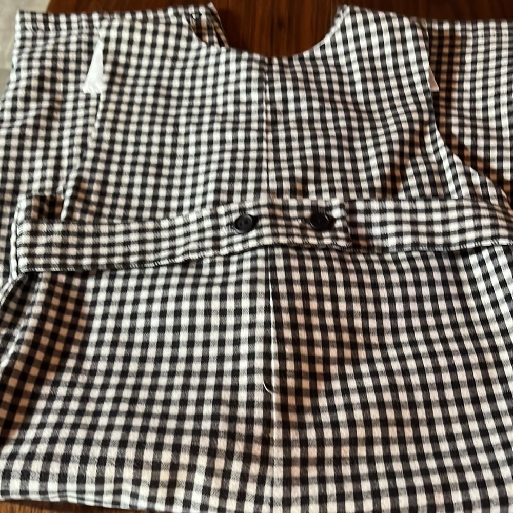 Kelly's Kids Black and White Gingham Overalls - Picture 7 of 7